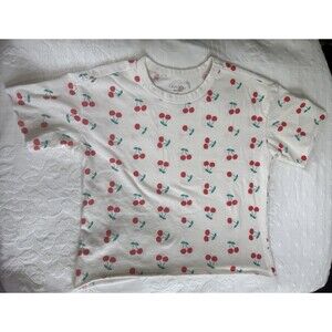 Grayson Mini Girls 5T Cherry Tee Shirt EUC